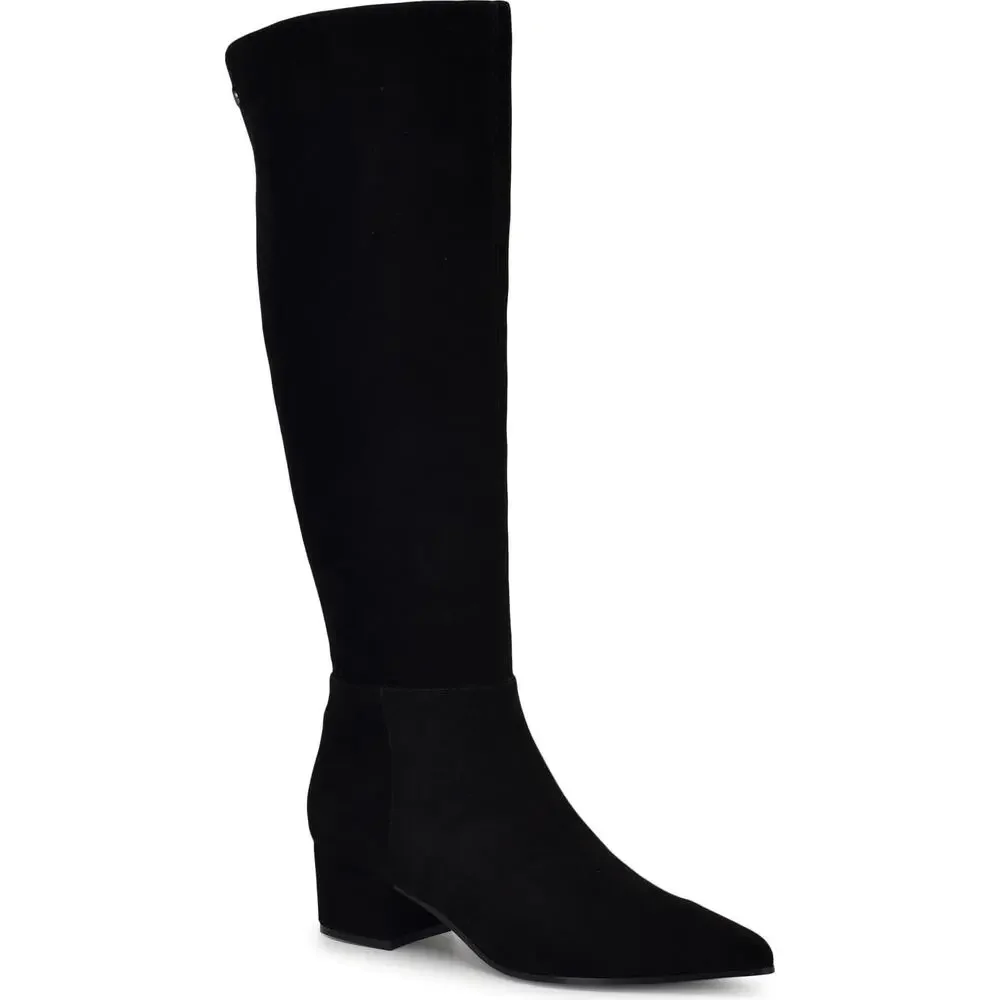 Nine West Women's Morgin Black Leather Boots Size 6 WC MSRP $249